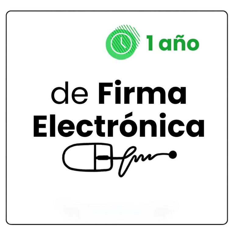 firma electronica 1 ano
