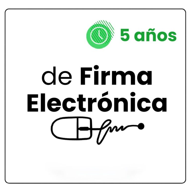 firma electronica 5 anos